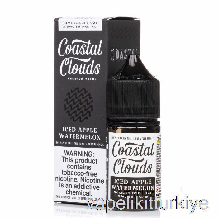 Vape Likit Buzlu Elma Karpuz - Kıyı Tuzları - 30ml 35mg